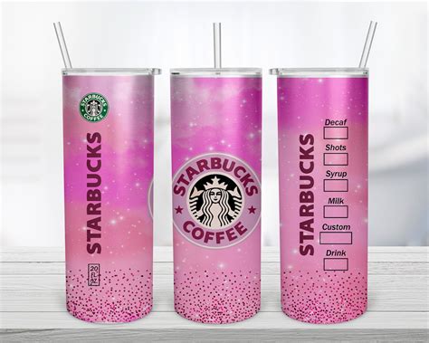 Starbucks Tumbler Template Design YZ