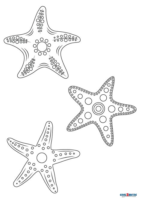 Starfish Coloring Page 1