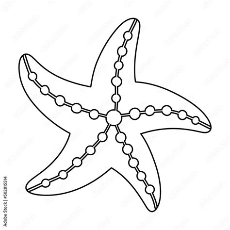 Starfish Coloring Page 3