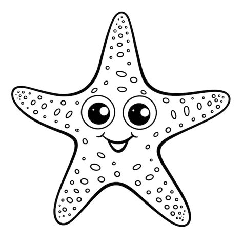 Starfish Coloring Page 4