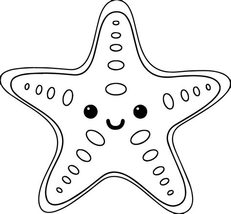 Starfish Coloring Pages for Kids