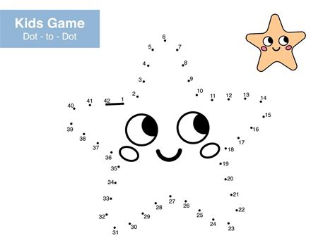 Starfish Connect the Dots for Kids