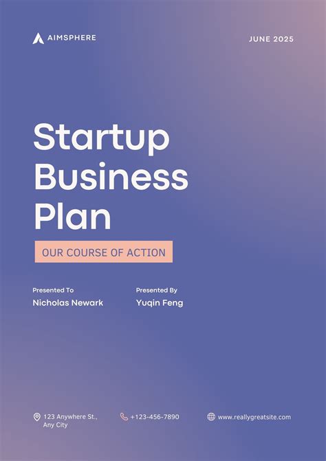 Startup Business Proposal Template