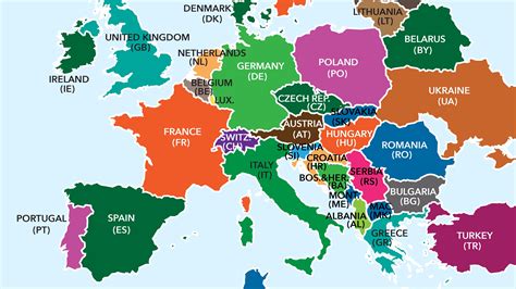 State Abbreviations Europe