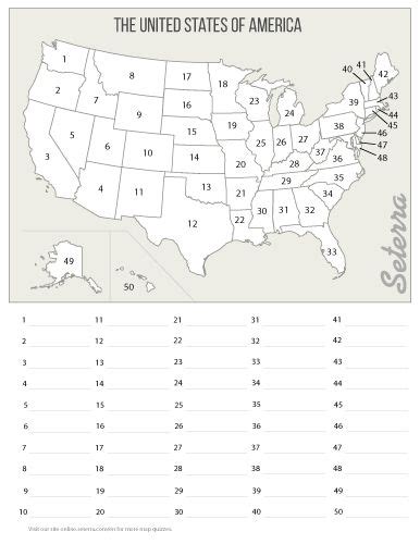 States and Capitals Map Quiz