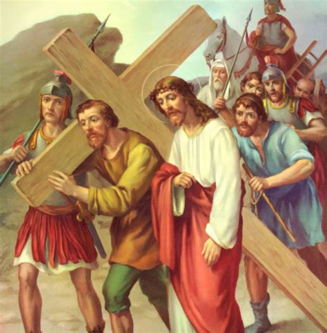 Simon Helps Jesus Carry the Cross