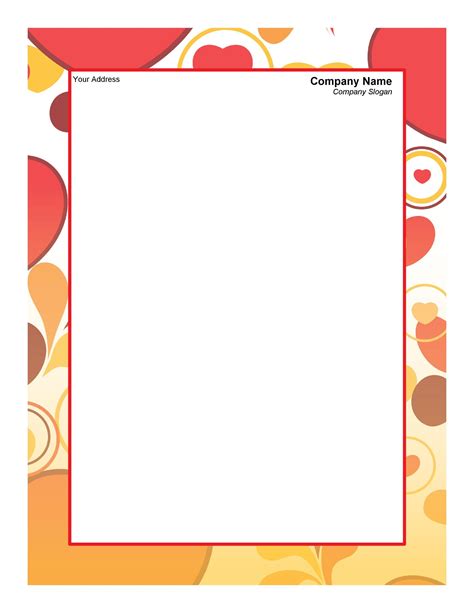 A screenshot of a stationery template design