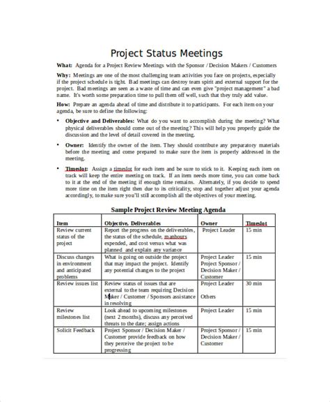 Status Meeting Template