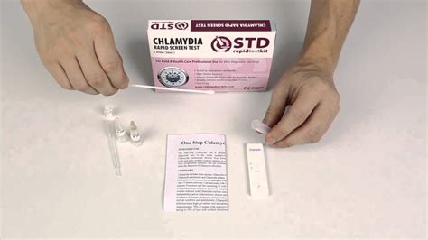 A DIY STD testing kit with a positive result