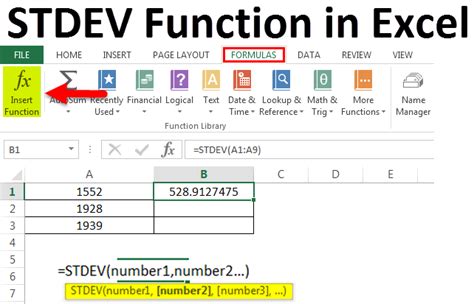 STDEV Function