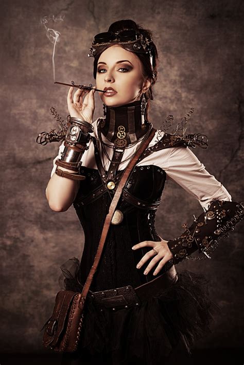 Steampunk Inspired Fashion for Paper Dolls