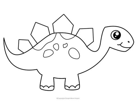 Stegosaurus dinosaur template