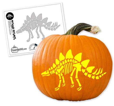 Stegosaurus Pumpkin Carving