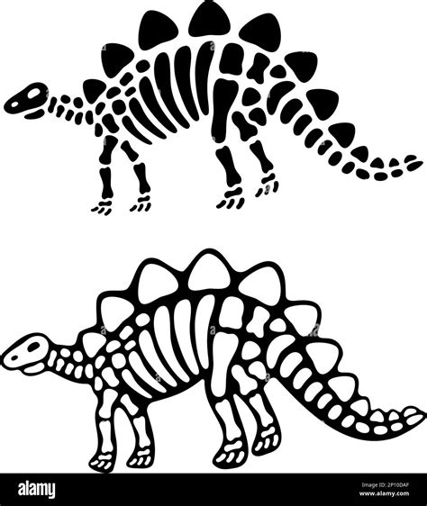 Stegosaurus Skeleton Printable