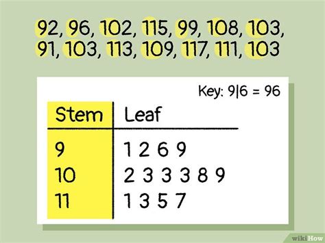 Stem and Leaf Diagram Step-by-Step