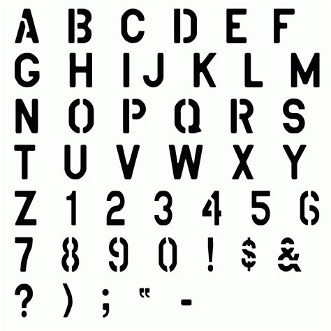 Stencil Fonts Gallery 1