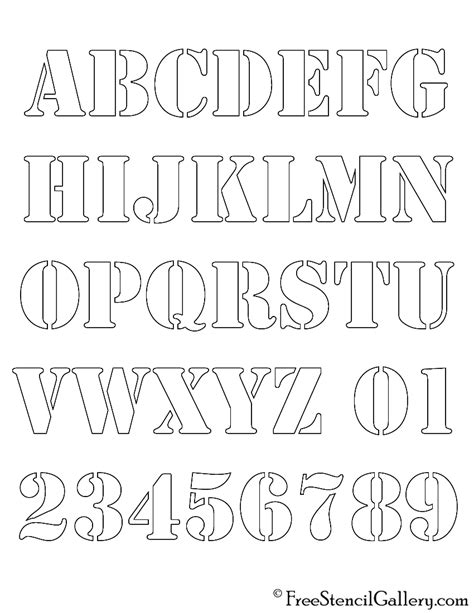 Stencil Fonts Gallery 2