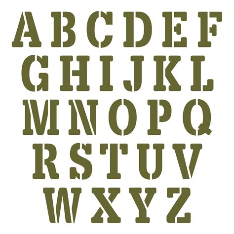 Stencil Letters Fonts