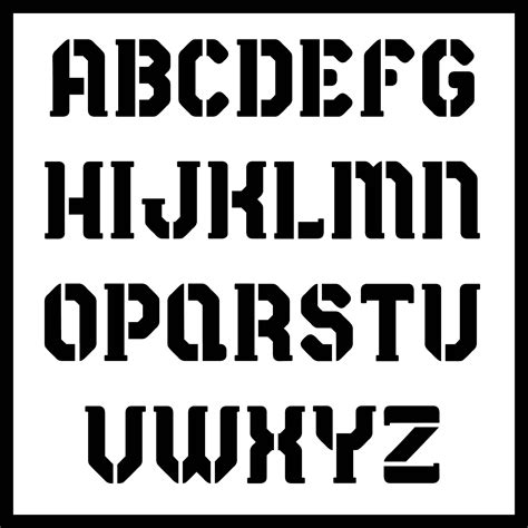 Stencil Letters Fonts Styles