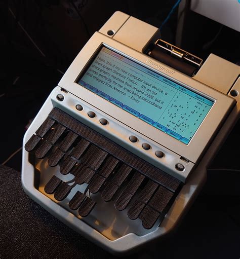 A stenotype machine