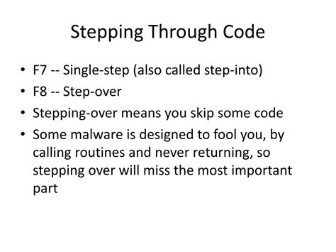 Step Through Code