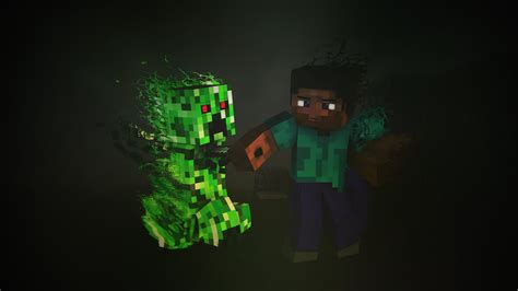 Steve and Creeper Cake Topper