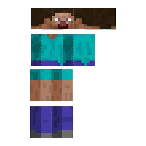 Steve Minecraft Template 4