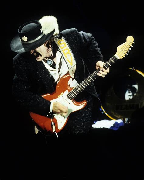 Stevie Ray Vaughan performing live