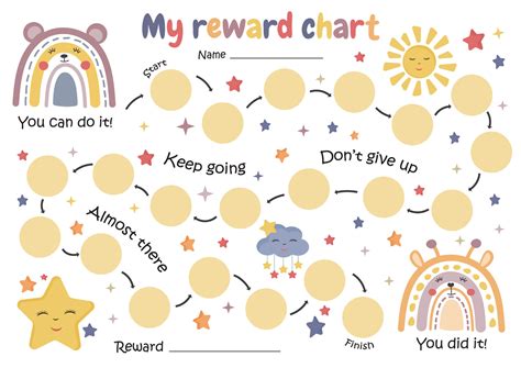 A sticker chart can be a fun and engaging way to stay motivated and track progress