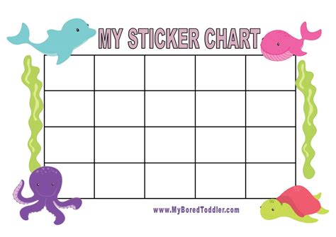 Reward Sticker Chart for Kids