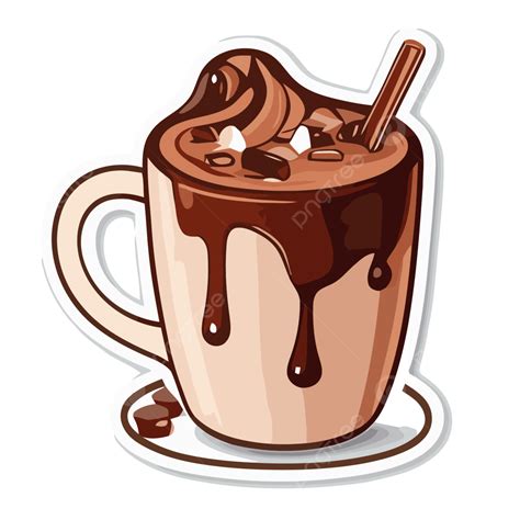 Sticker Hot Cocoa Mug Template