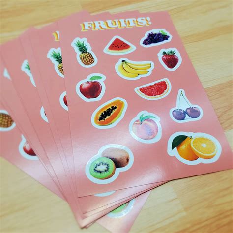 Various applications of sticker sheets