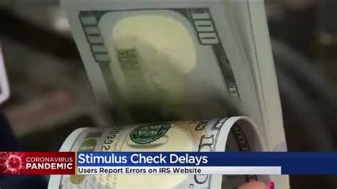 A person visiting the stimulus check website