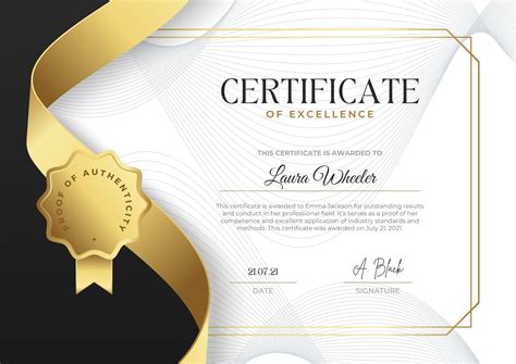 Stock certificate template canva