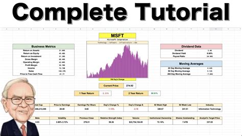 Stock Valuation Template