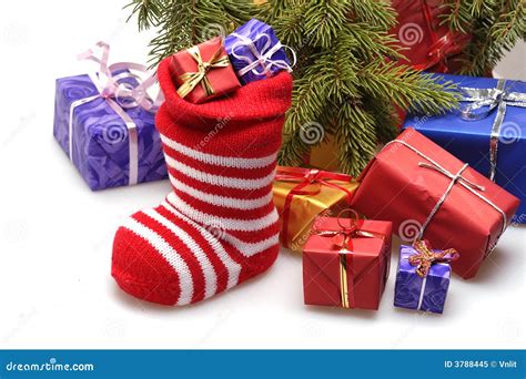 Stockings and Presents Clip Art