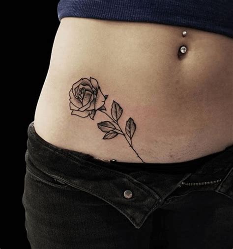 Stomach tattoo designs for women