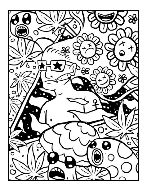 Stoner Coloring Pages Design 7