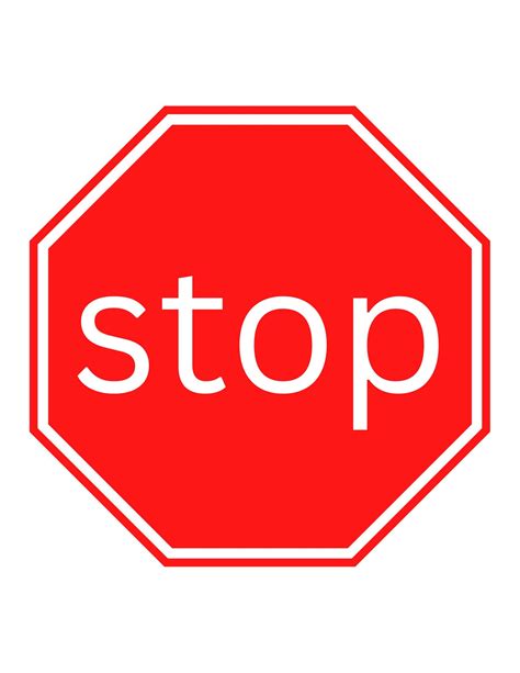 Stop Sign Template