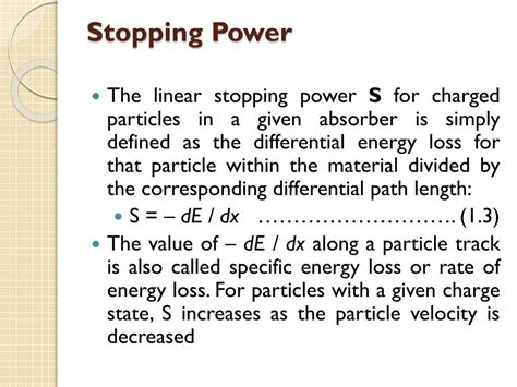 Real-World Stopping Power Examples