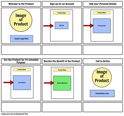 Storyboard Template for Marketing