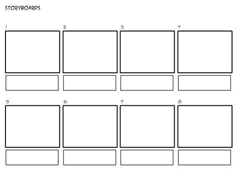 Storyboard Template for Pitching