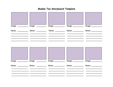 Storyboard Template Ideas