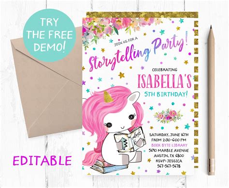 Storytelling Birthday Video Templates