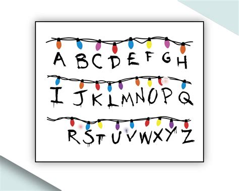 Stranger Things Alphabet Wall Art 10