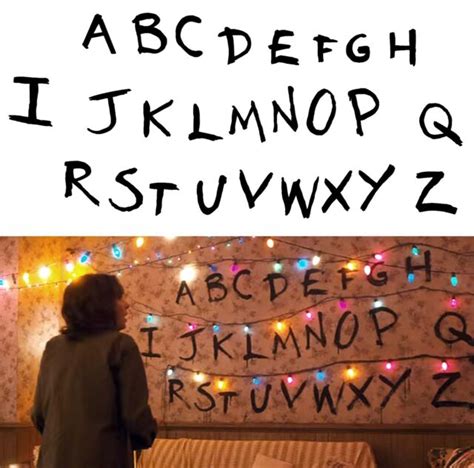 Stranger Things Alphabet Wall Art 9