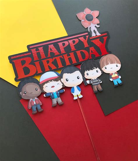 Stranger Things Cake Topper Template