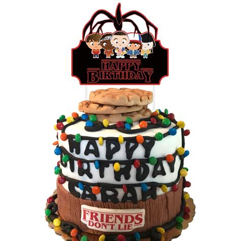 Stranger Things Cake Topper Image 1