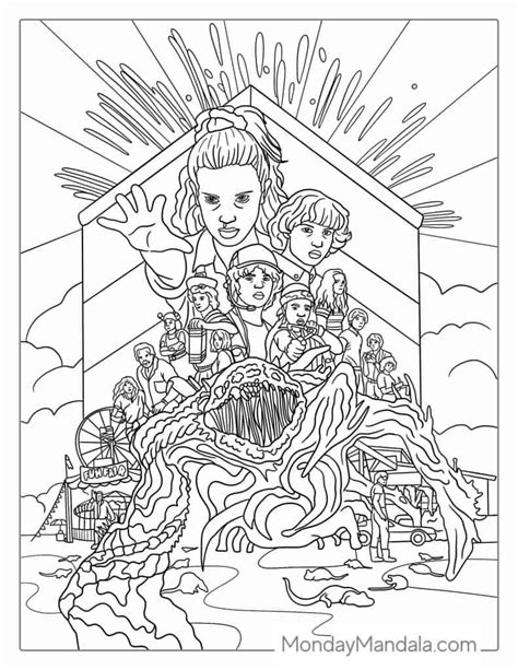 Stranger Things coloring page gallery 1