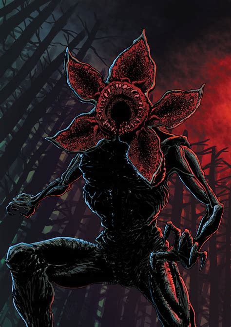 Stranger Things Demogorgon Illustration Printable